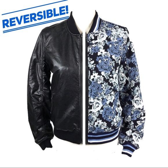 Blanknyc Reversible Faux Leather Floral 